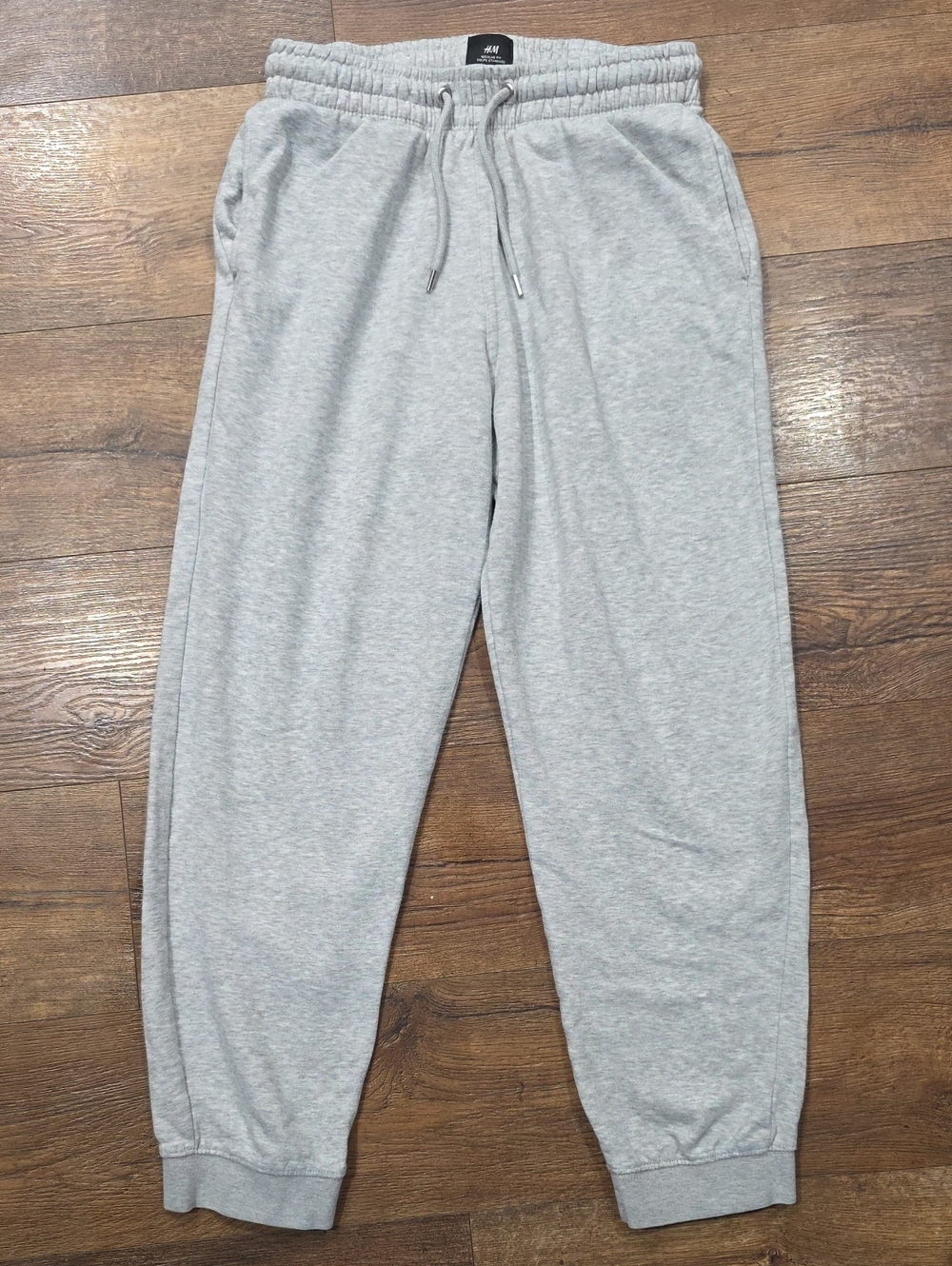 H&M Light Gray Men's Jogger Sweatpants with Drawstring